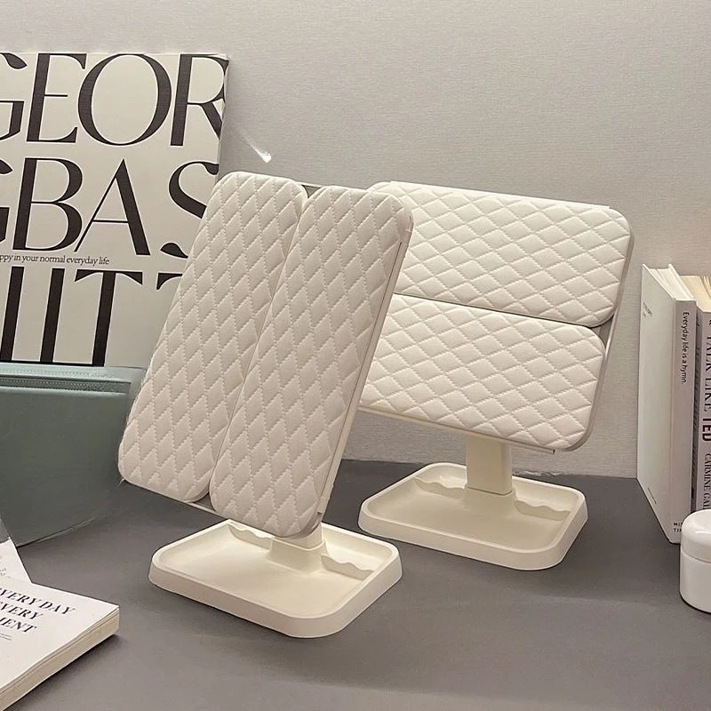 Specchio per trucco da tavolo a LED - Vanity pieghevole su 3 lati con luci, specchio di bellezza ingranditore per spogliatoio camera da letto, arredamento dormitorio