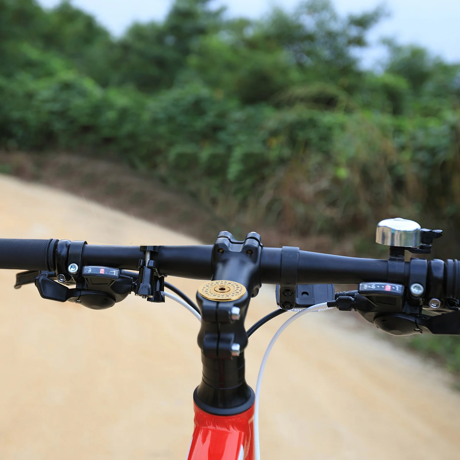 1Set Durable 286mm Aluminum Alloy Headset Top Cover for Mountain Road Bikes Enhanced Stability Moisture Protection Versatile