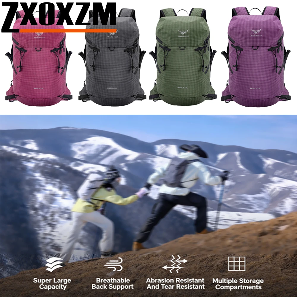 Reißfester Leichter Wanderrucksack, Wasserdicht & Faltbar, Multifunktionaler Camping-Reiserucksack für Outdoor-Abenteuer