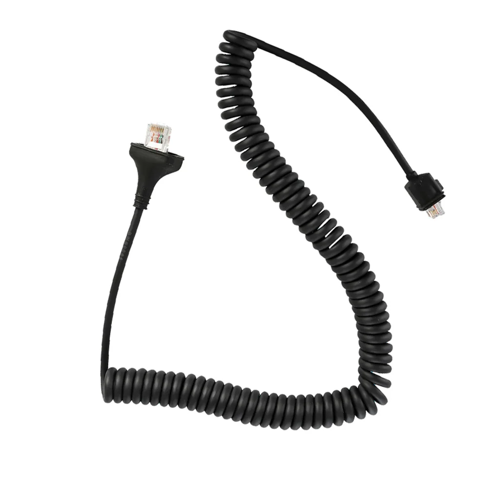 8 Pin Mic Cable Separation Handheld Speaker Extension Spring Connector Radio Cord Replacement for KMC-30 TK-880