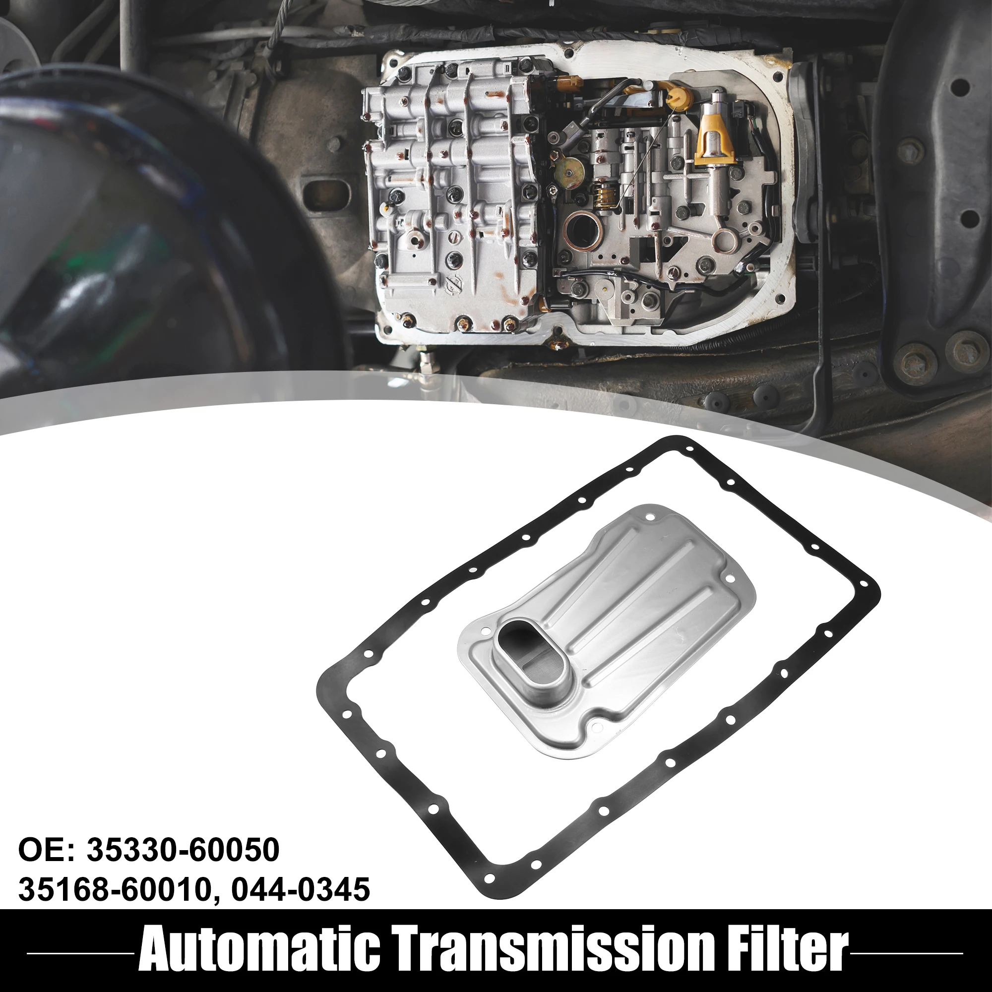 UXCELL 35330-60050 35168-60010 Transmission Filter Oil Pan Gasket for Toyota Sequoia 2WD 4WD LIMITED 2005-2006 044-0345