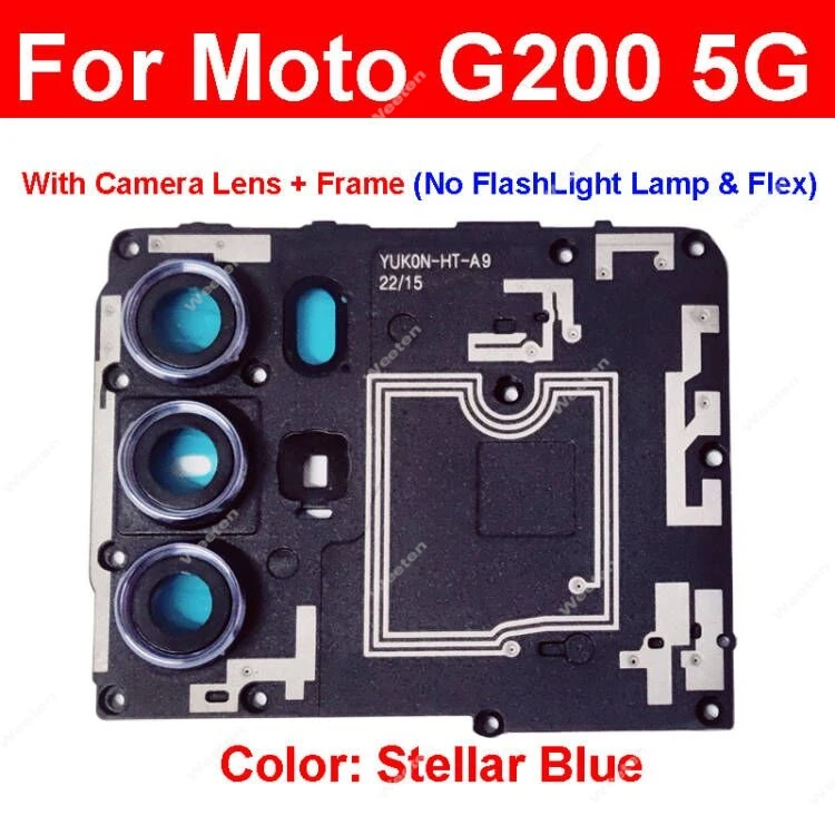 Antenna Mainboard Cover For Motorola MOTO G200 5G Antenna Rear Motherboard Frame with Lens Glass Frame Parts