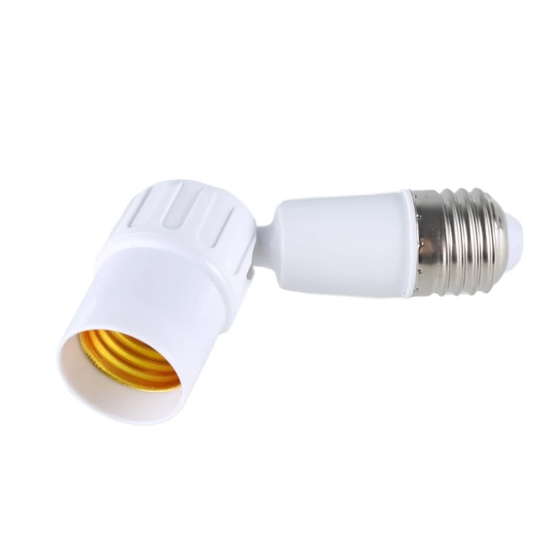 360 Degree Rotatable E27 to E27 Light Bulb Socket Extender Flexible Adjustable Lamp Holder Base Converter Adapter