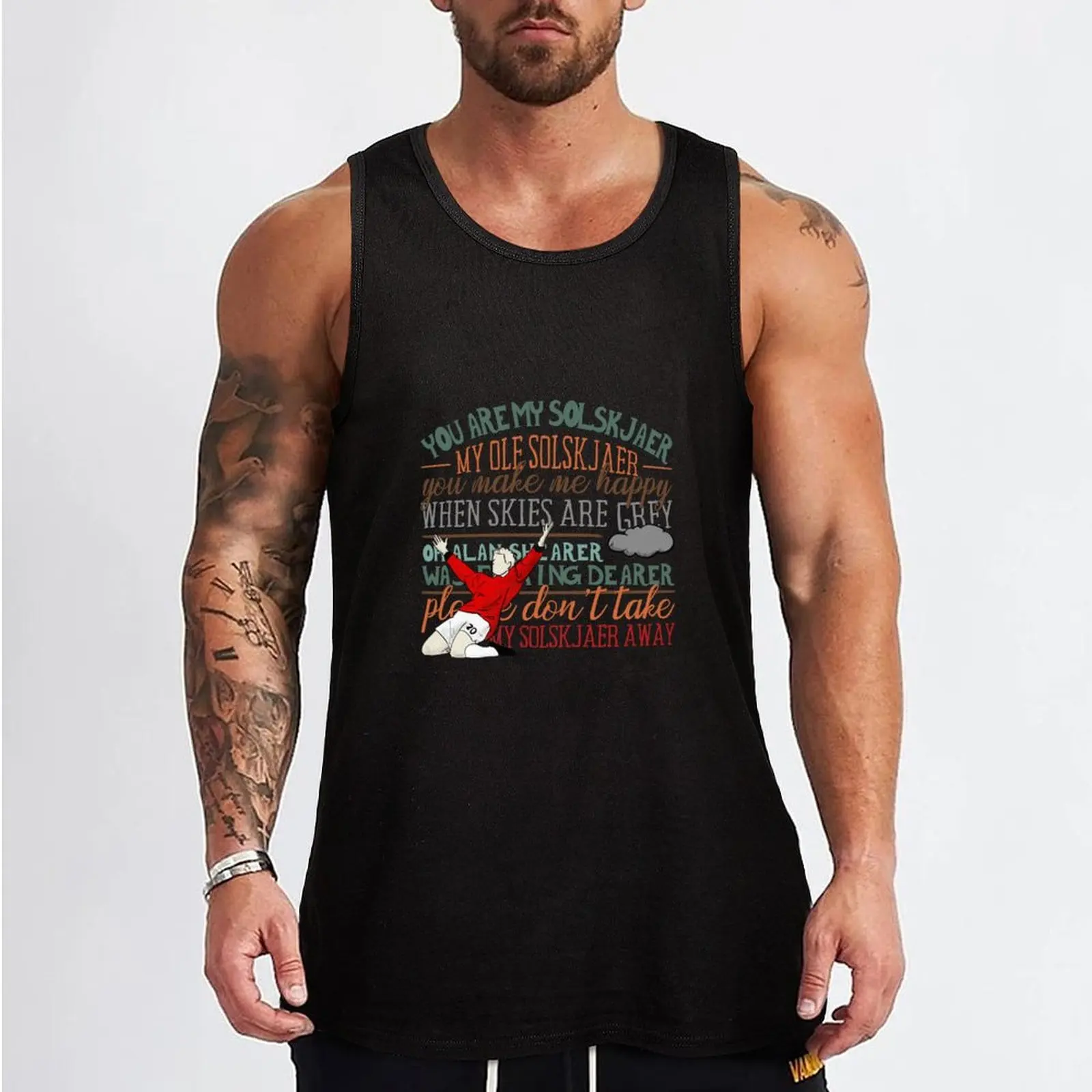 my ole solskjaer Tank Top gym for men Men's summer clothes 2024