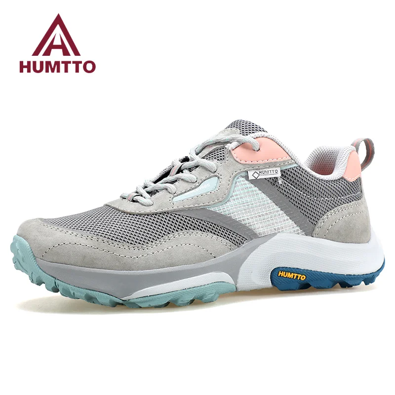 HUMTTO Shoes for Women Breathable Hiking Women\'s Sneakers Luxury Designer Anti-slip Sports Trekking Boots Outdoor Trail Sneaker