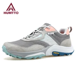 HUMTTO Shoes for Women Breathable Hiking Women's Sneakers Luxury Designer Anti-slip Sports Trekking Boots Outdoor Trail Sneaker