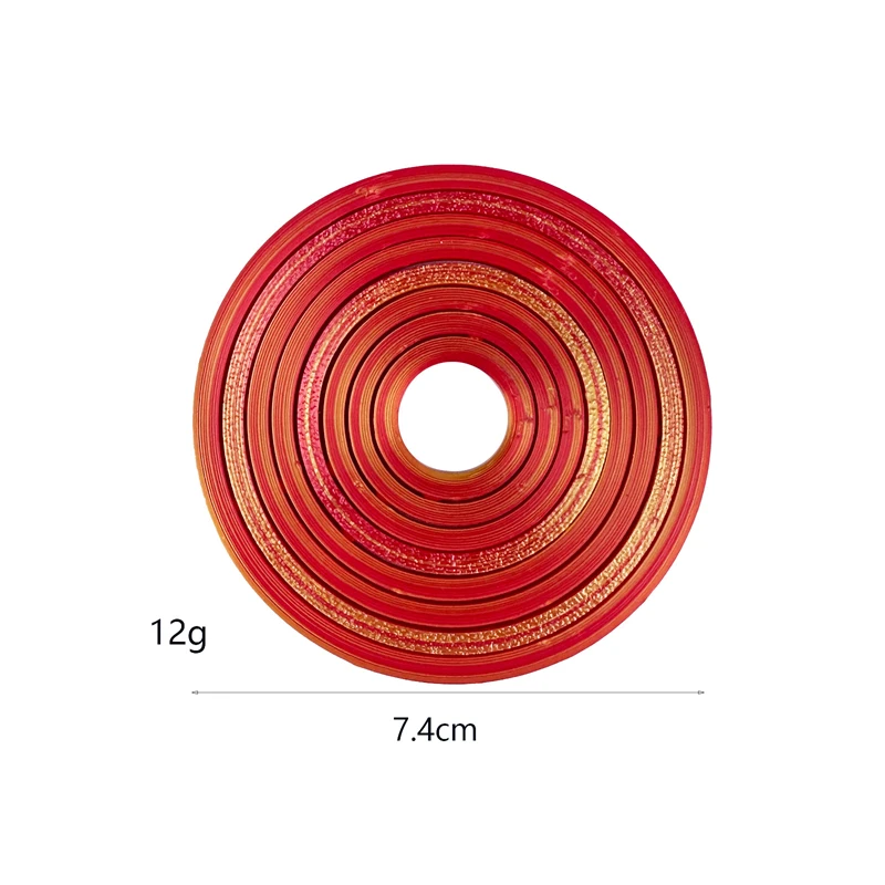 3D Printing Fingertip Gyroscope Toy Antianxiety Portable Fractal Fidget Disc Round Spinning Toy Color Decompression Ring