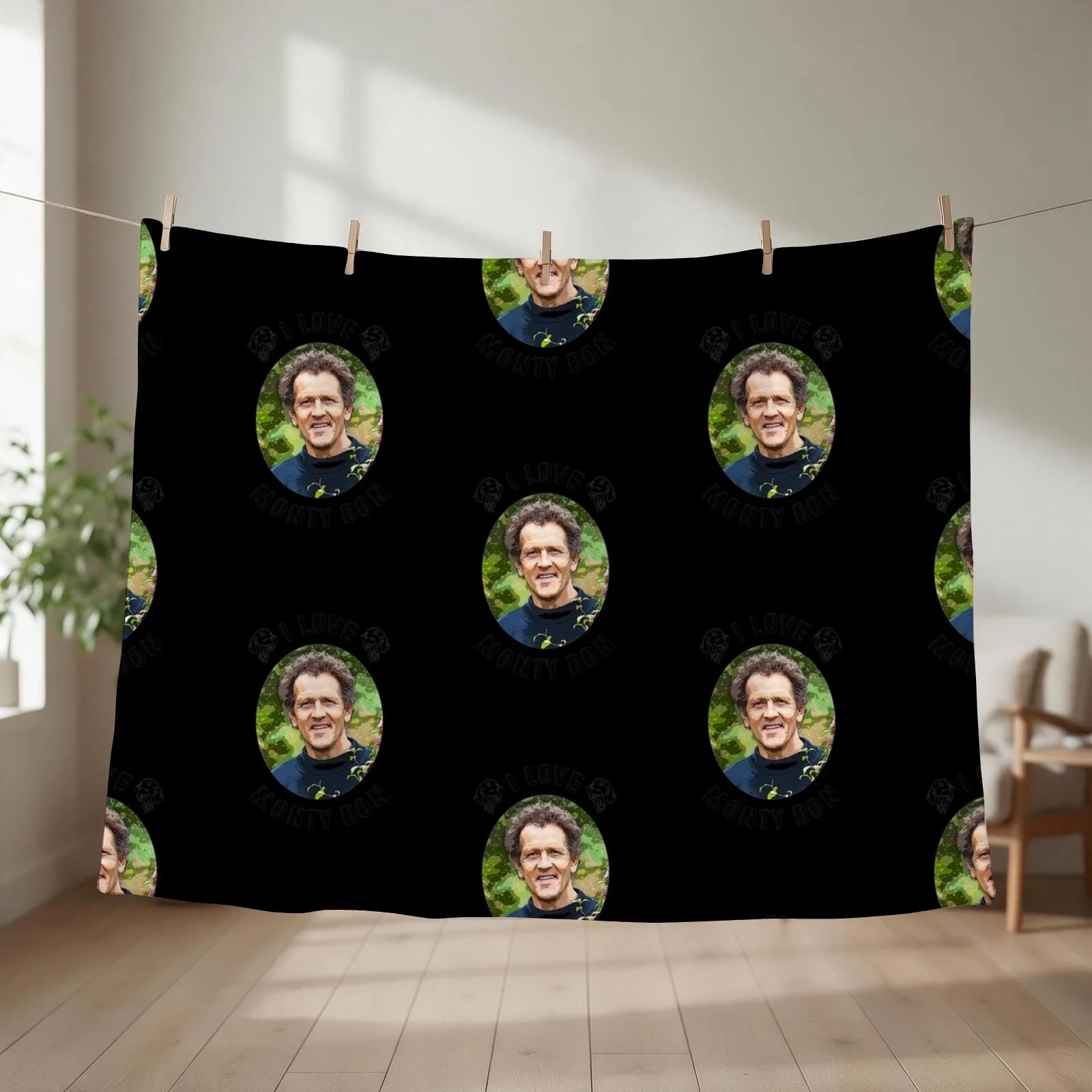 New I Love Monty Don Essential TShirt1775 Throw Blanket Sofa Quilt funny gift Retros Loose Blankets