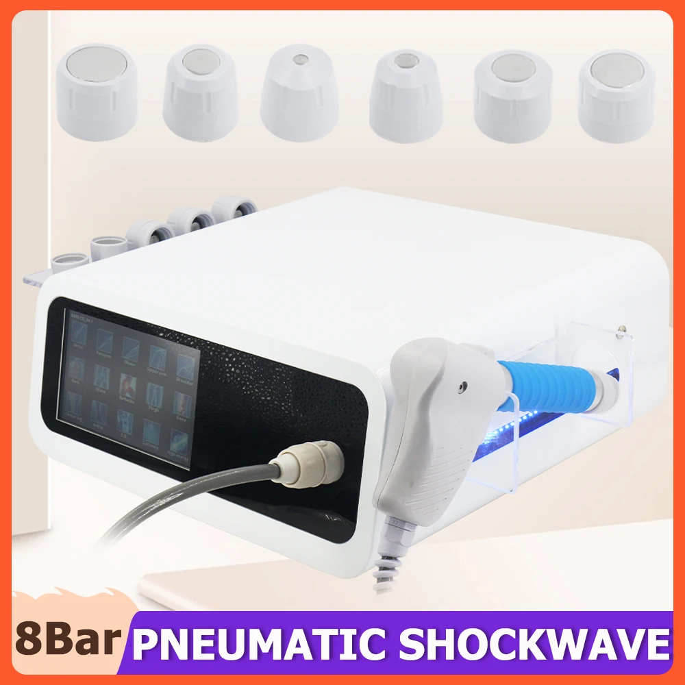 

New Pneumatic Shockwave Therapy Machine For ED Treatment And Pain Relief Professional Shock Wave Body Relaxation 8Bar Massager