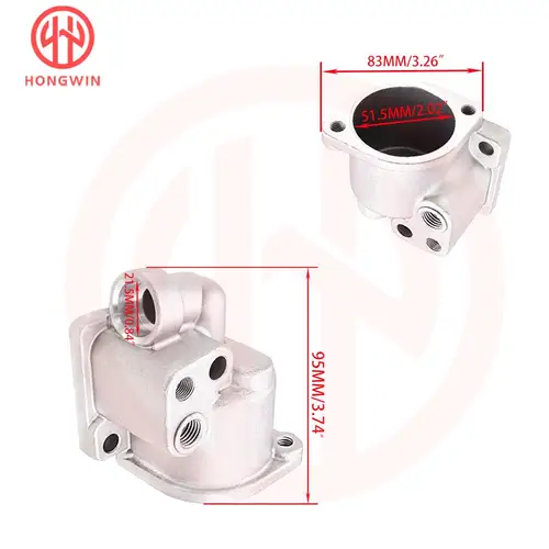 Imagen 2 del producto 25613-22001 Carcasa del termostato del refrigerante del motor 2561322001 para Hyundai Accent Hyundai Scoupe 1.5L L4