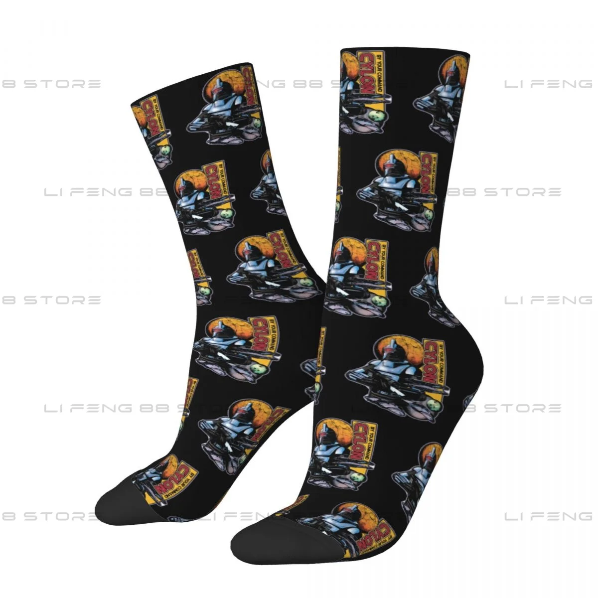 Battlestar Galactica Cylon Centurion Men Women Socks Outdoor Novelty Spring Summer Autumn Winter Stockings Gift