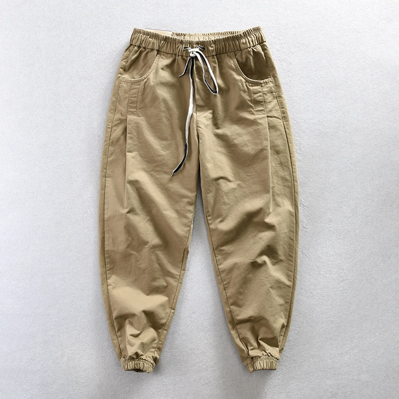 

Spring and Autumn New 100% Cotton Cargo Casual Pants Men Clothing Straight Loose Streetwear Joggers Men Trousers