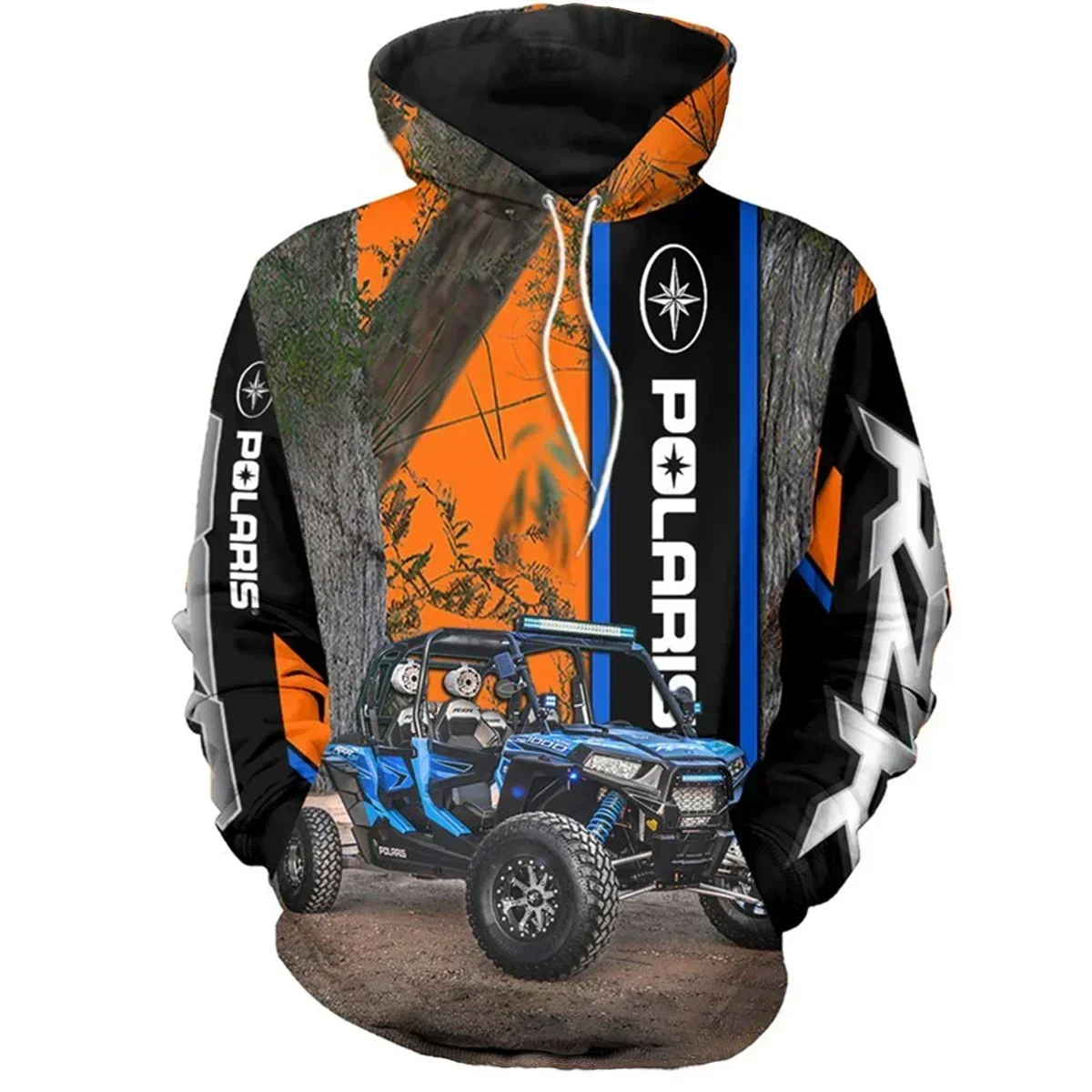 2024 Polaris Racing Rzr Snowmobile Fashion Casual Zip Hoodie Top Hot Sale Men's and Women's Spring and Autumn Hooded Jacket