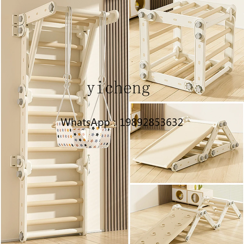 ZZ Climbing Frame Children's Indoor Folding Climbing Slide Baby Swing Sensory Training Household