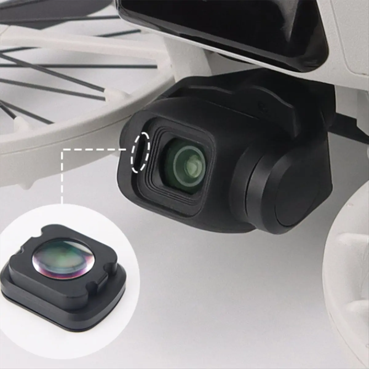 M05K For DJI FLIP Augmented Lens, Anti-Scratch and Anti-Fouling Frame, Wide-Angle Lens, Drone Accessories