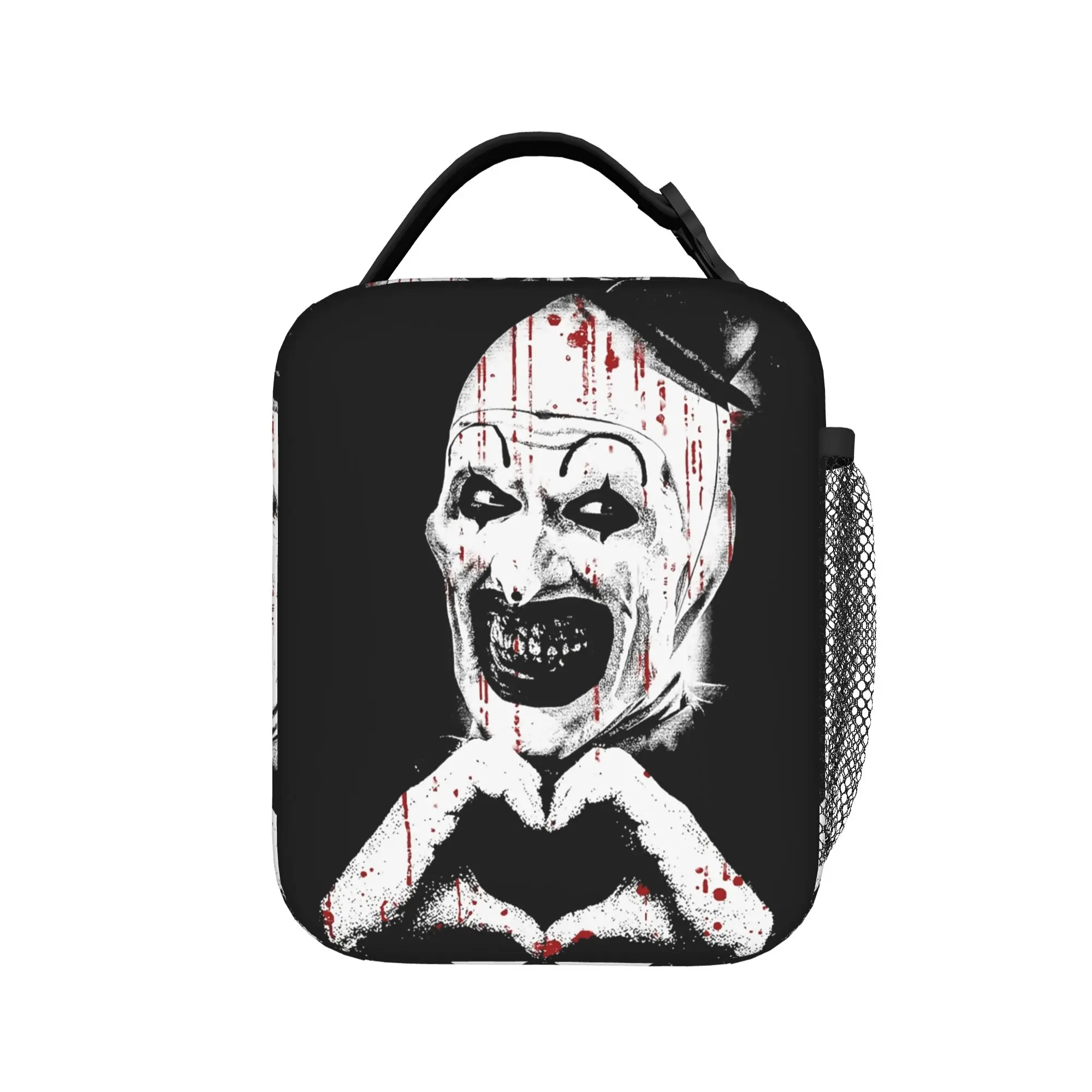 Art The Clown Terrifier Vintage Thermal Insulated Lunch Bag for Office  Portable Food Bag Thermal Cooler Lunch Boxes