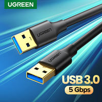 Ugreen USB to USB Extension Cable Type A Male to Male USB 3.0 2.0 Extender for Radiator Hard Disk TV Box USB 3.0 Cable Extension