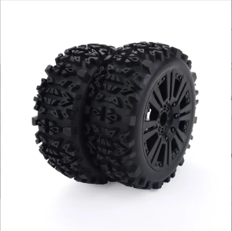 2PCS/Set Wheel Rim And Rubber Tires Traxxas For 1/8 Off-Road Vehicle