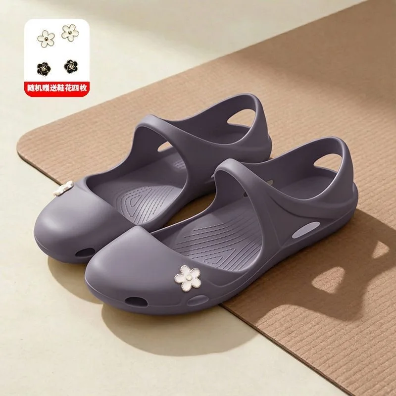 Yoga shoes sandals lightweight soft elastic home fitness shoes arch support straight legs women sports sandals women view 4