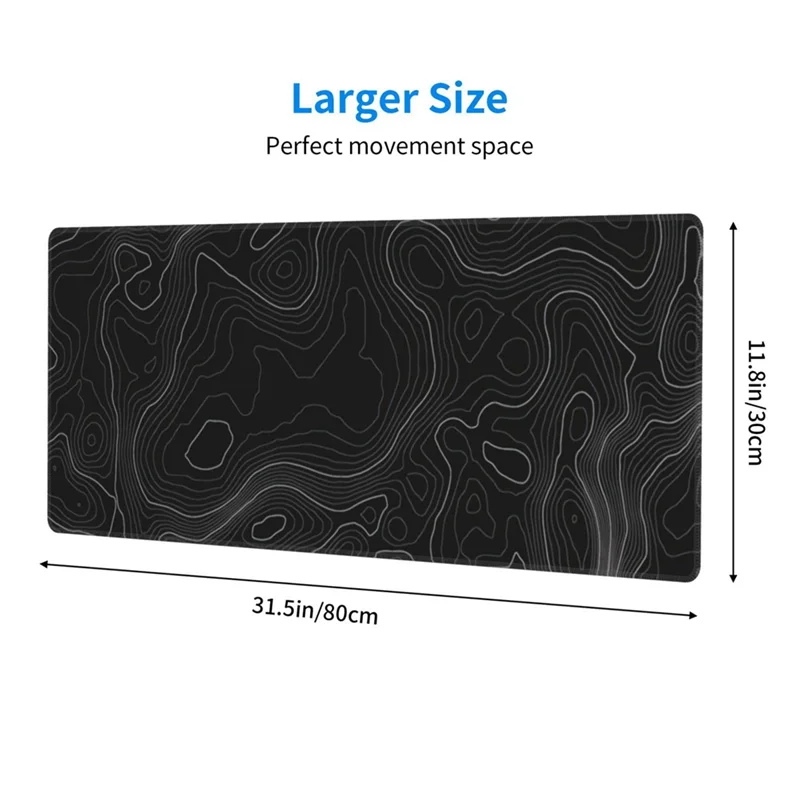 Extended Mouse Pad Big Gaming Mouse Pad Desk Mat Desk Pad Long Desk Mats Computer Keyboard Desk Mat With Non-Slip Base