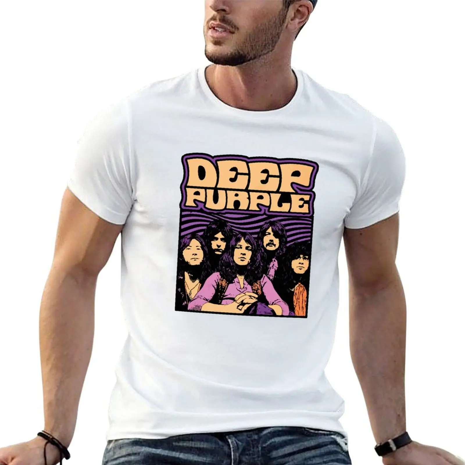 Deep Purple black night T-Shirt t shirt man plain man t shirts high quality luxury brand t shirt personalised T-shirt