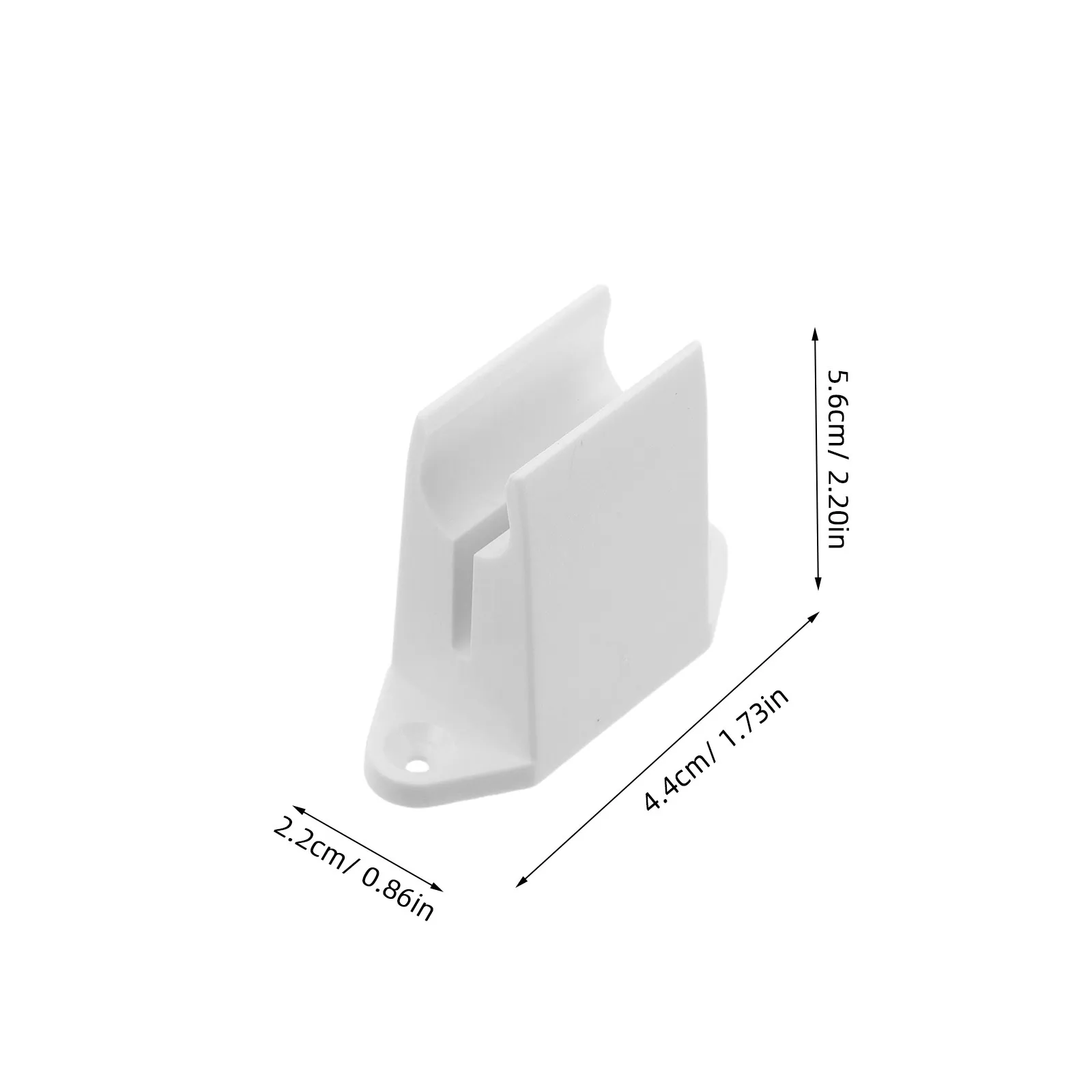 6Pcs Wall-Mounted Crank Handle Holder White Plastic Bracket Replacement Clip for Roller Shutter Curtain Crank Handle Storage