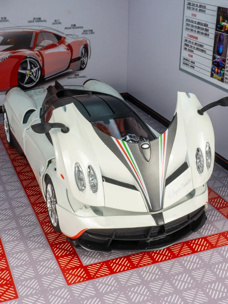 1: 18 simulation Pagani alloy car model, doors and engine hood, trunk can be opened, large car decoration gift