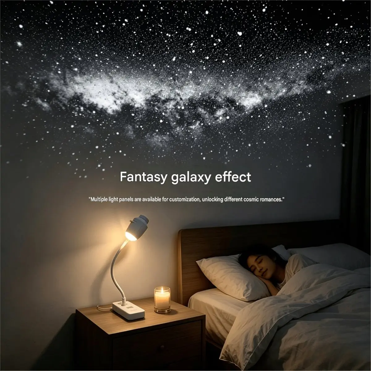 giftnew Mini Galaxy Star Projector - Dual Function Night Light for Home and Car, Ideal for Children