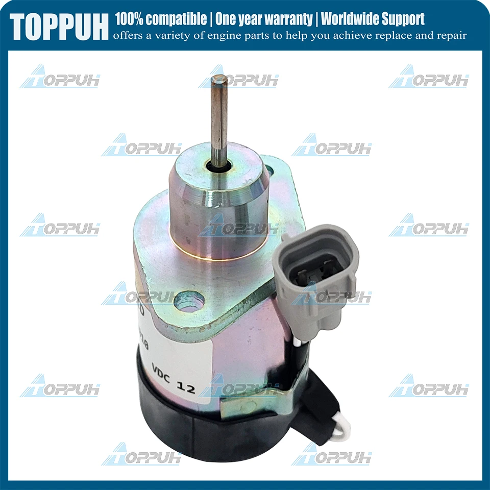 New 12V 1G528-60010 Solenoid Valve for Kubota engine 1G52860010