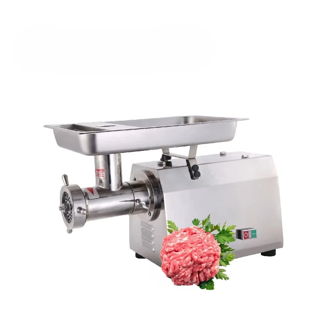 

Коммерческая сверхмощная мясорубка из нержавеющей стали, мясное оборудование для пищевых магазинов и ферм, мясорубка