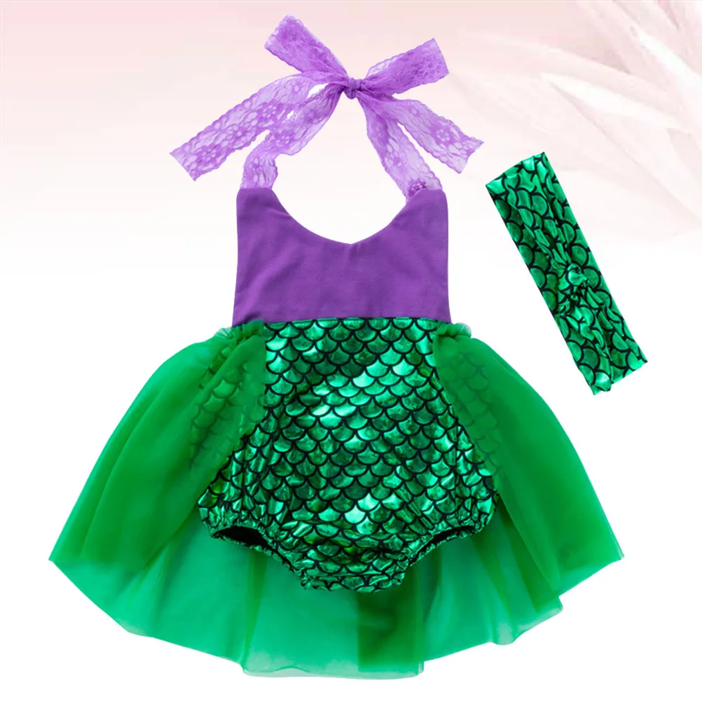 

Sling Dress Hairband Set Kids Tutu Dress Tulle Skirt for Child Girl Costume Party Birthday Gift Comfortable Texture