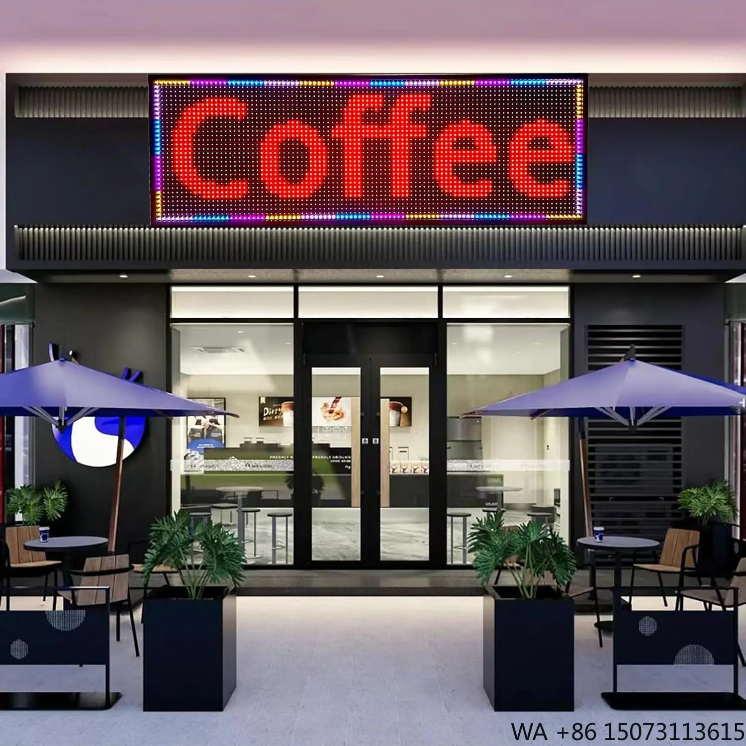 Schermo LED P10 per Pubblicità Esterna - Display per Recinzioni di Stadi Sportivi, Centri Commerciali, Negozi e Ascensori