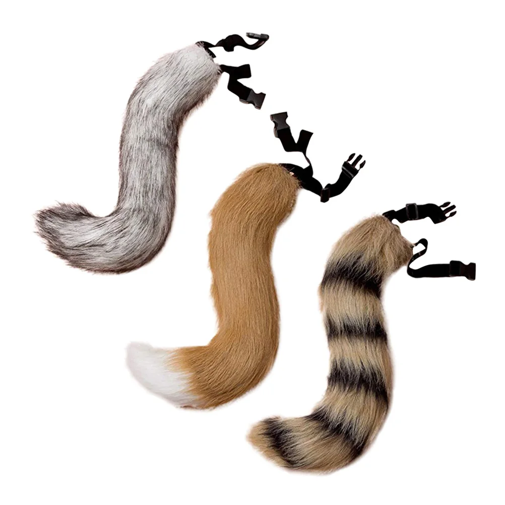 

Fox Tail Black Costume Animal Halloween Costumes Cosplay Adjustable