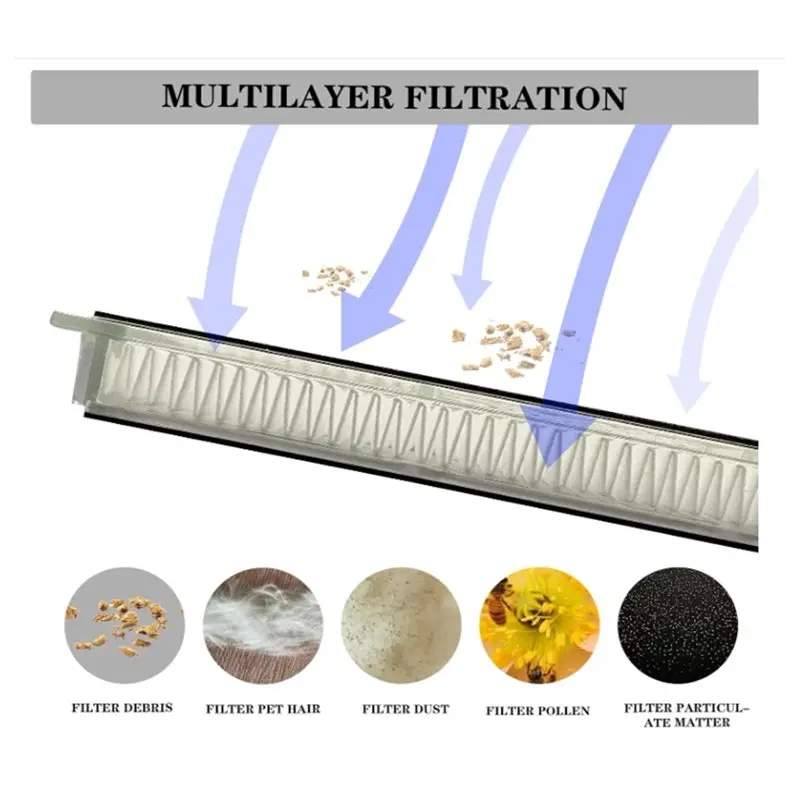 B59B 6x Side Brush 4x Hepa Filter 2x Main Brush 6x Mop Pads for Dreame D20 D20 Plus D20 Pro Vacuum Accessories