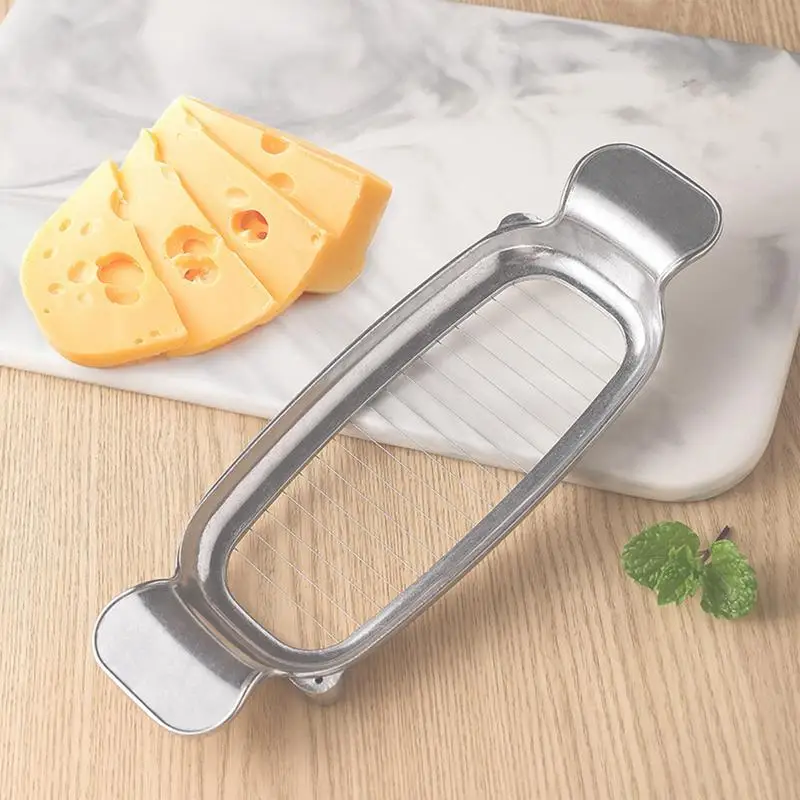 Butter Cutter Slicer Handheld Block Cheese Cutter Multipurpose Heavy Duty Avocado Chopper Wire Food Slicing Tool For Hard Boiled