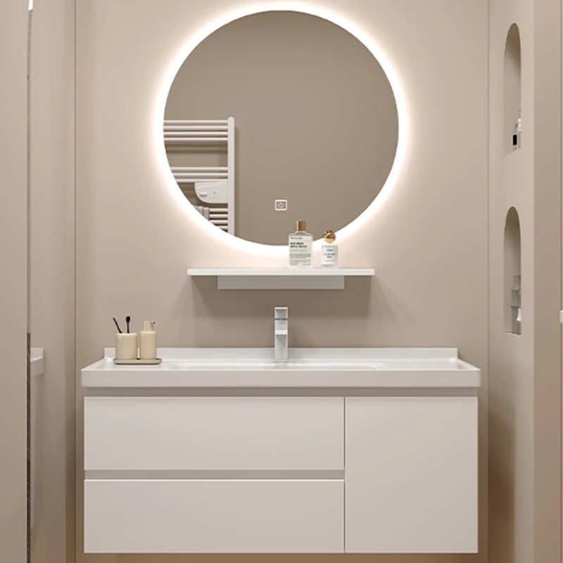 Vanity Mirror Smart Light Bathroom Cabinets Locker Sanitation Home Furniture Wash Basin Bathroom Cabinets Luxury Miroir De Salle