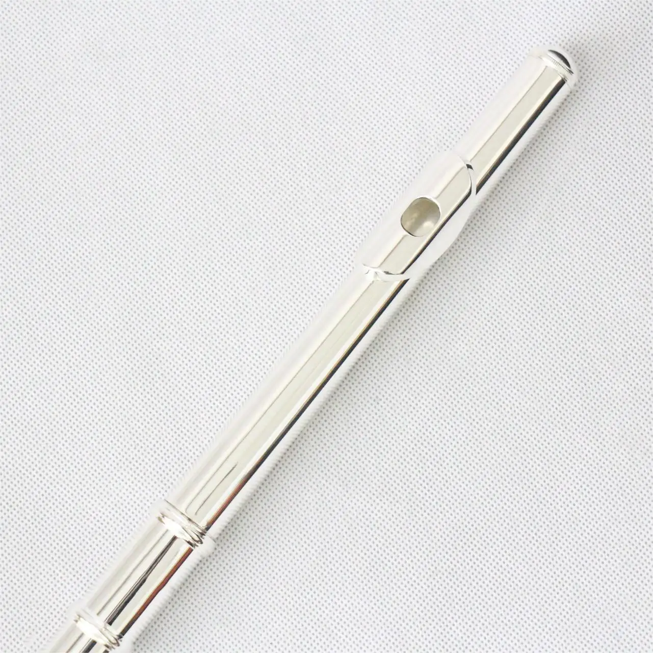 High and professional concert vertical flute music instrument for sale silver plated body flute instrument