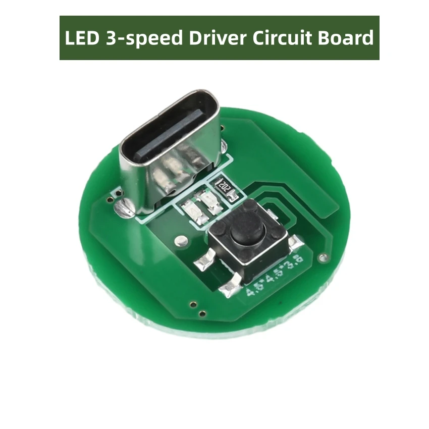 

Type-c Charging Module 5W10W Flashlight Driving Board led Three-stage Driving Circuit Board DIY Accessories