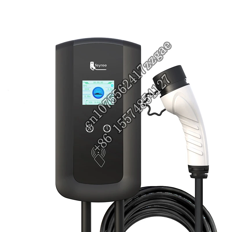 Feyree Auto Electronics 240V EV Portable Charger  Car Electric Charger for Wall-mounted Charging Stations