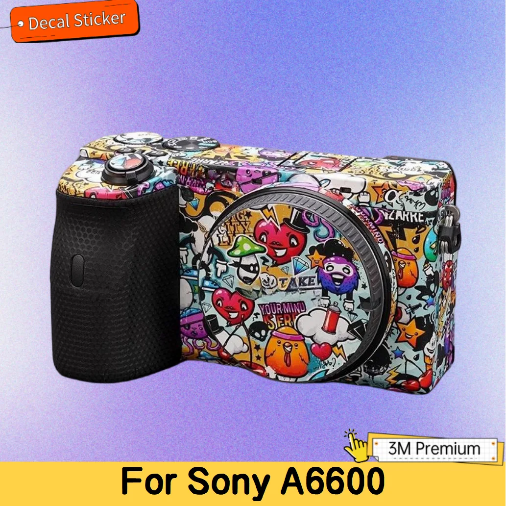 For Sony A6600 Camera Sticker Decal Film Protective Skin Anti-Scratch Protector Coat