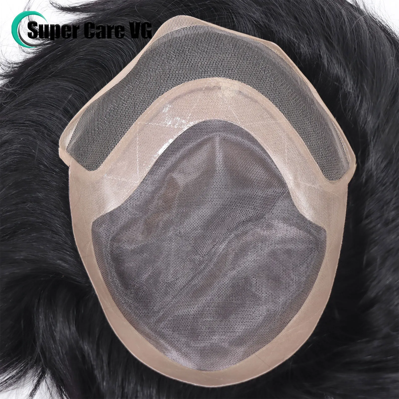6*8/ 6*9/ 7*10/8*10 Lace With PU Toupee Men Breathable French Lace Front Men's Wig Human Hair Toupee Men's Replacement Systems image 3