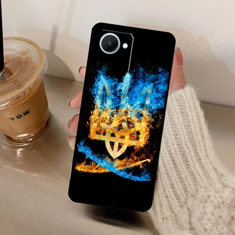 Ukraine Flag For Realme C55 C33 C31 C30 C35 C25Y C21Y C11 C15 8 9 10 Pro Plus GT Neo 2 3 5 2T 3T Case