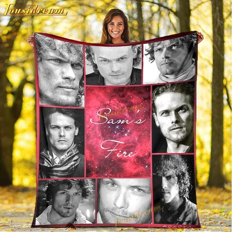 Outlander Blankets War Love Print Sofa Blanket Tv Series Blanket Anime Blanket Soft Blankets Bedspread Throw Blanket Gift view 6