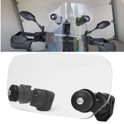 ​Motorcycle Windshield Extension Wind Deflector Heightened Adjustable Windscreen Extender Modified Parts Universal Wind Guard