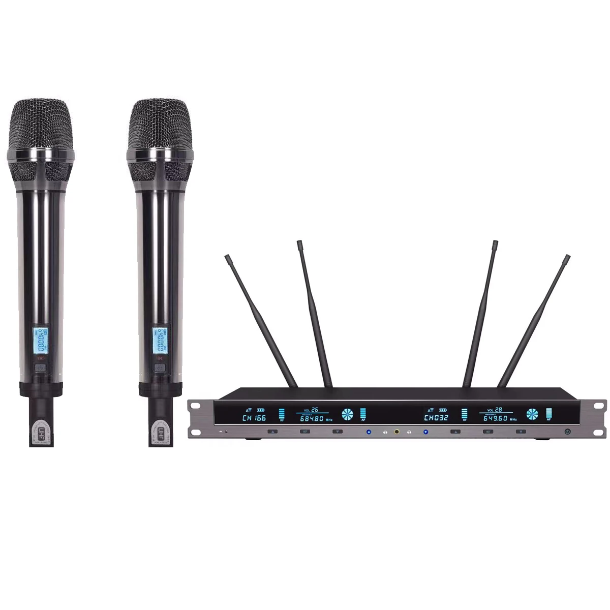 

EW335 2-Channel G4-935 Black Digital Wireless Microphone System Stage Performance Karaoke Dynamic SuperCardioid Mic