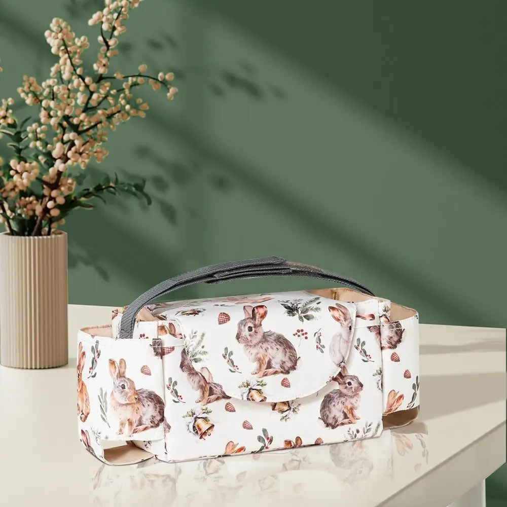 

Multifunctional Baby Stroller Bag Waterproof Large Capacity Stroller Storage Hanging Bag with Multiple Pockets Baby Care