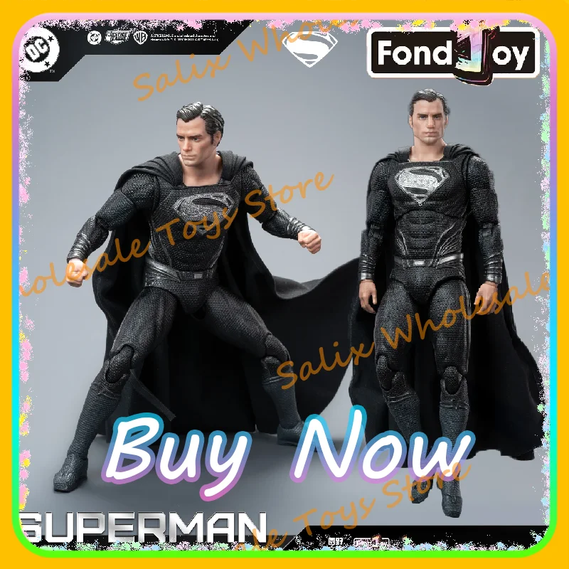

New Original 1/9 Fondjoy Zack Snyder's Justice League Black Superman Version 2.0 Action Figures Pvc Joint Movable Kid Gifts Toys