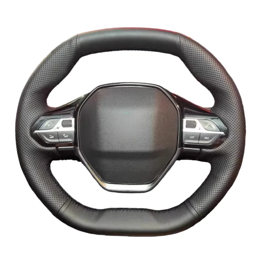 

Ручной шить чехол на руль автомобиля из микрофибры 508 208 3008 4008 5008 2016-2020 чехол на руль для Peugeot E-208