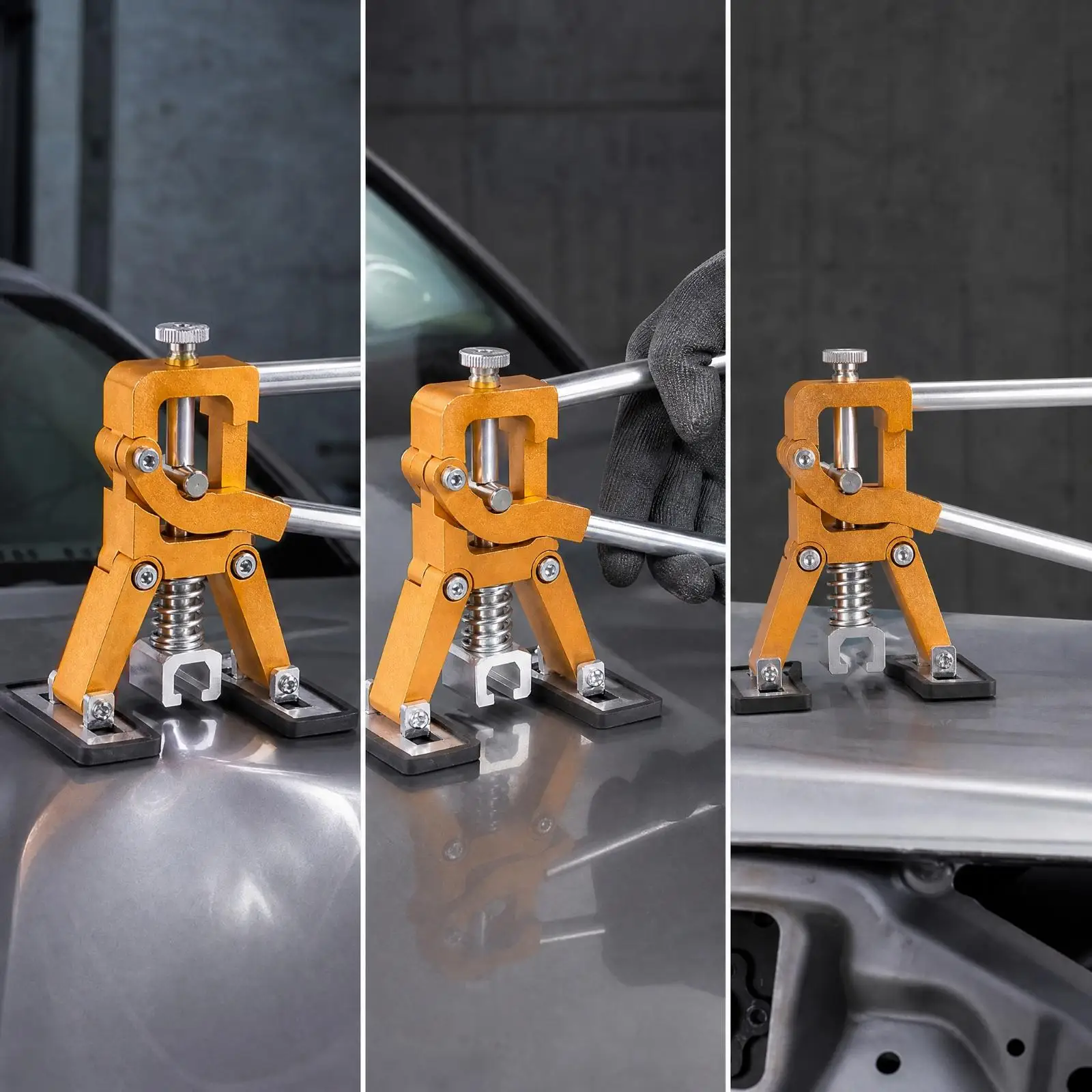Car Dent Removal Puller Tool Manual Auto Body Panel Puller with Rotating Clamp for Small Medium Dent Fixing Garage - view 4