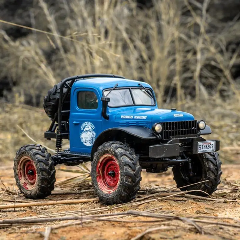 FMS FXC24 POWER WAGON RTR 12401 1/24 2.4G 4WD RC samochodowe światła Led samochody terenowe samochody ciężarowe zabawki